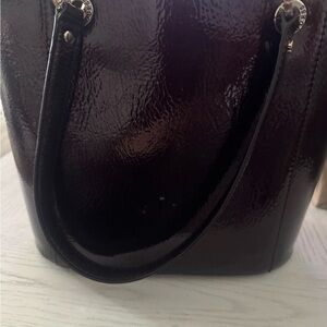 Guess Shiny Black Tote Bag